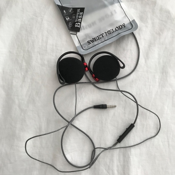 Shini Music Earphones Red Black Audio Jack - Picture 3 of 5